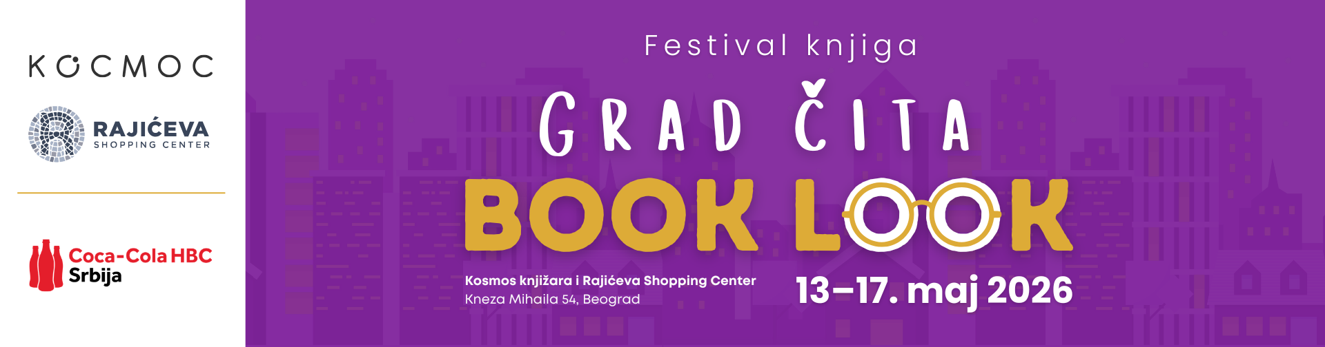 GRAD ČITA – BOOK LOOK 2026: Festival knjiga u srcu Beograda